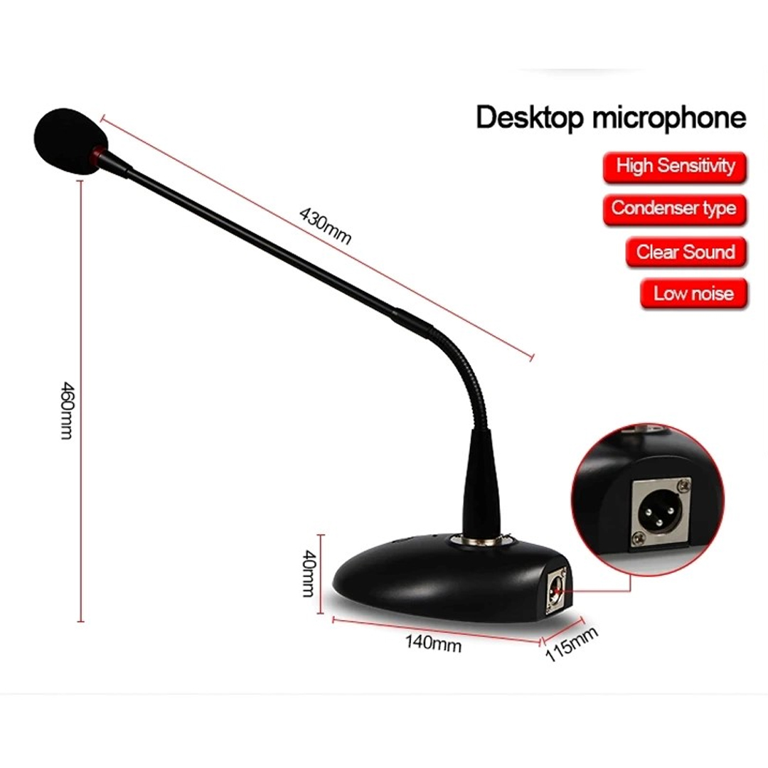 Conference Desktop Gooseneck Microphone With Base