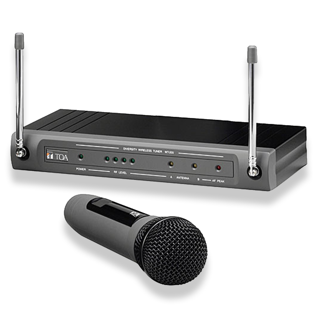 TOA Four-Channel UHF Wireless Handheld Microphone System